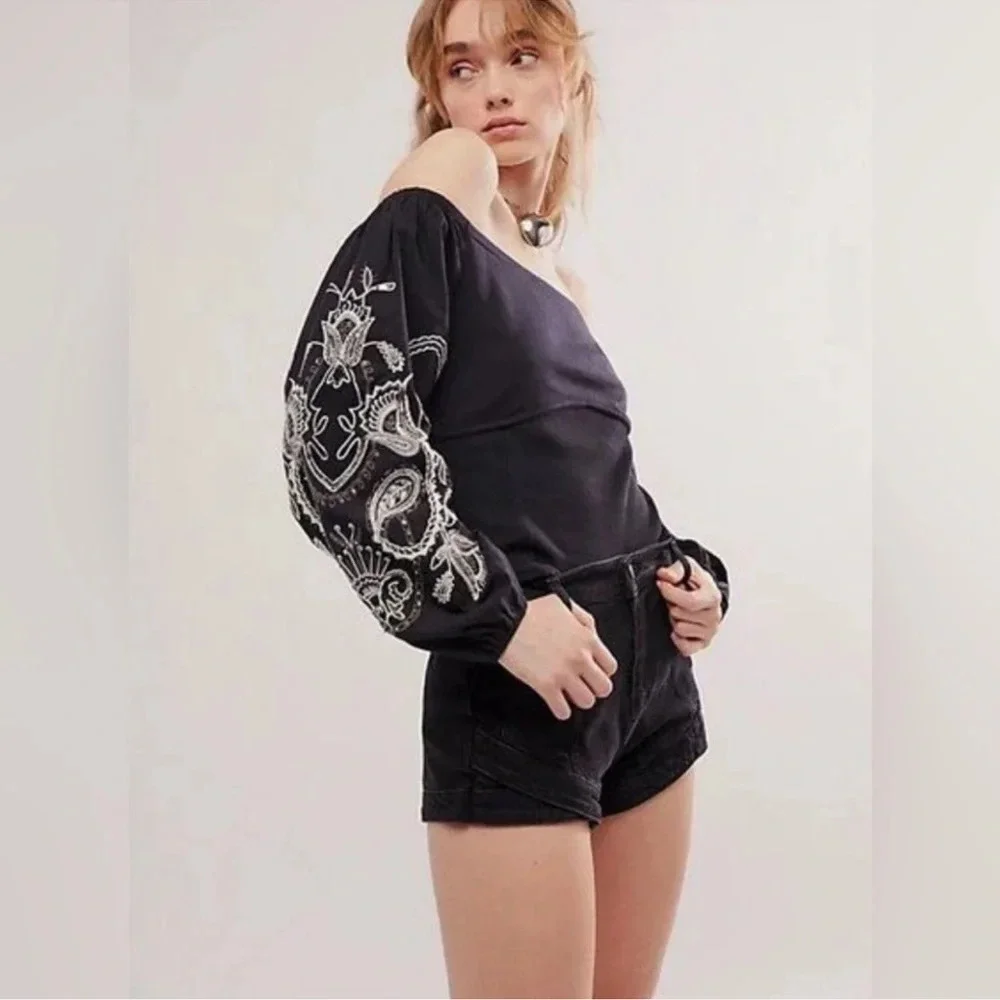 Free People Layla Off-The-Shoulder Top NWOT